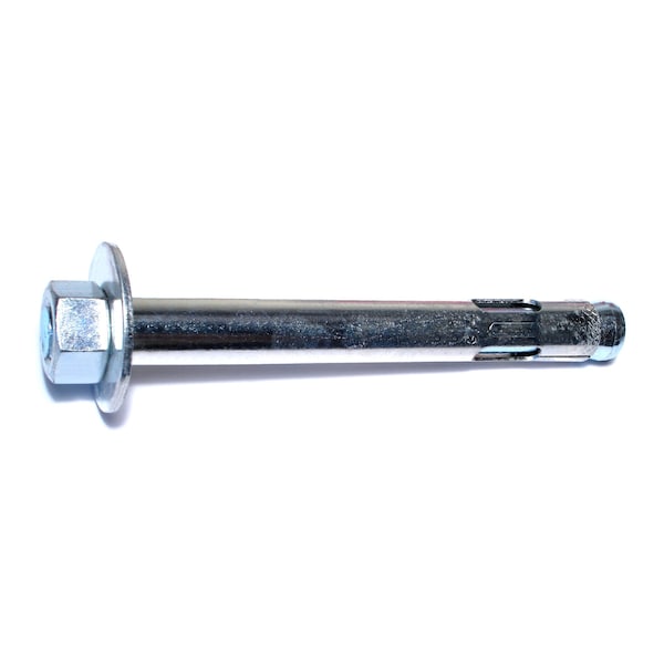 Midwest Fastener Sleeve Anchor, 3/4" Dia., 6-1/4" L, Steel Zinc Plated, 5 PK 07854 - main